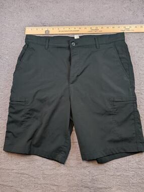 Men's Chaps Golf Flat-Front Shorts, Black - 34/8